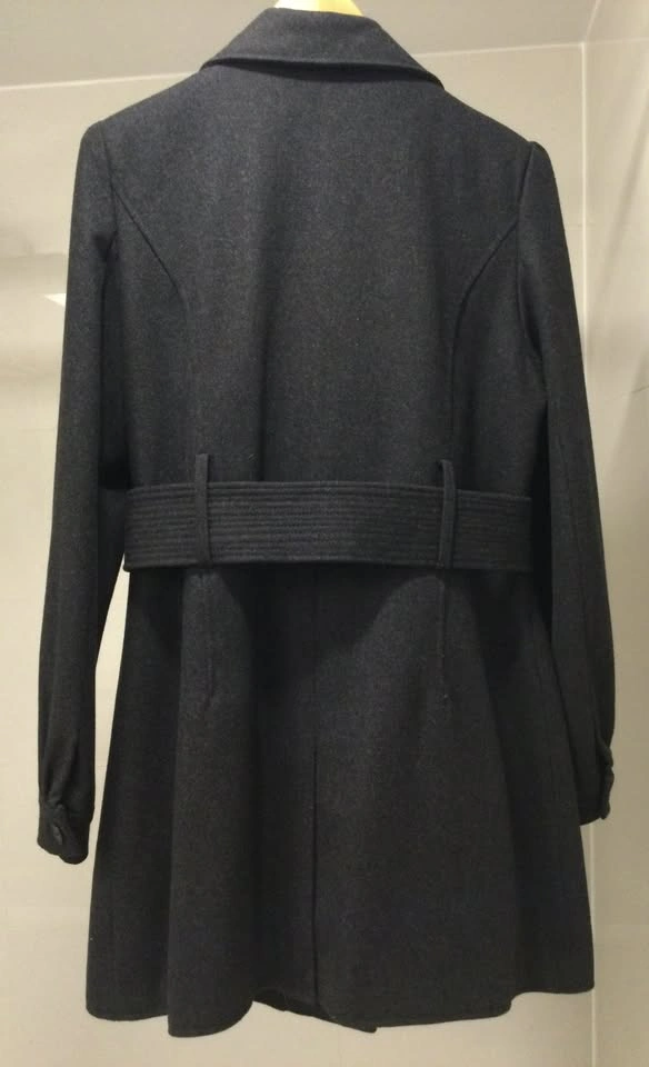 Grey Dereon Belted Wool Coat – Women’s L – $40 - photo 2