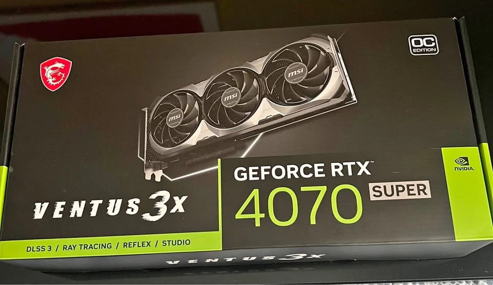 MSI RTX 4070 SUPER VENTUS 3X OC 12GB GDDR6X - Original Box
