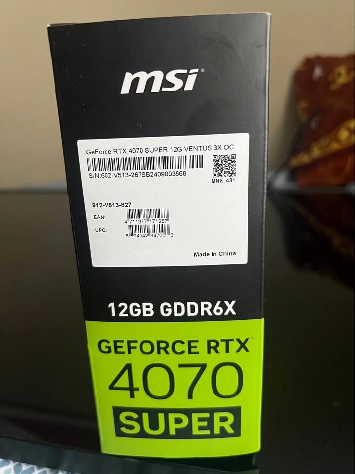 MSI RTX 4070 SUPER VENTUS 3X OC 12GB GDDR6X - Original Box - photo 2
