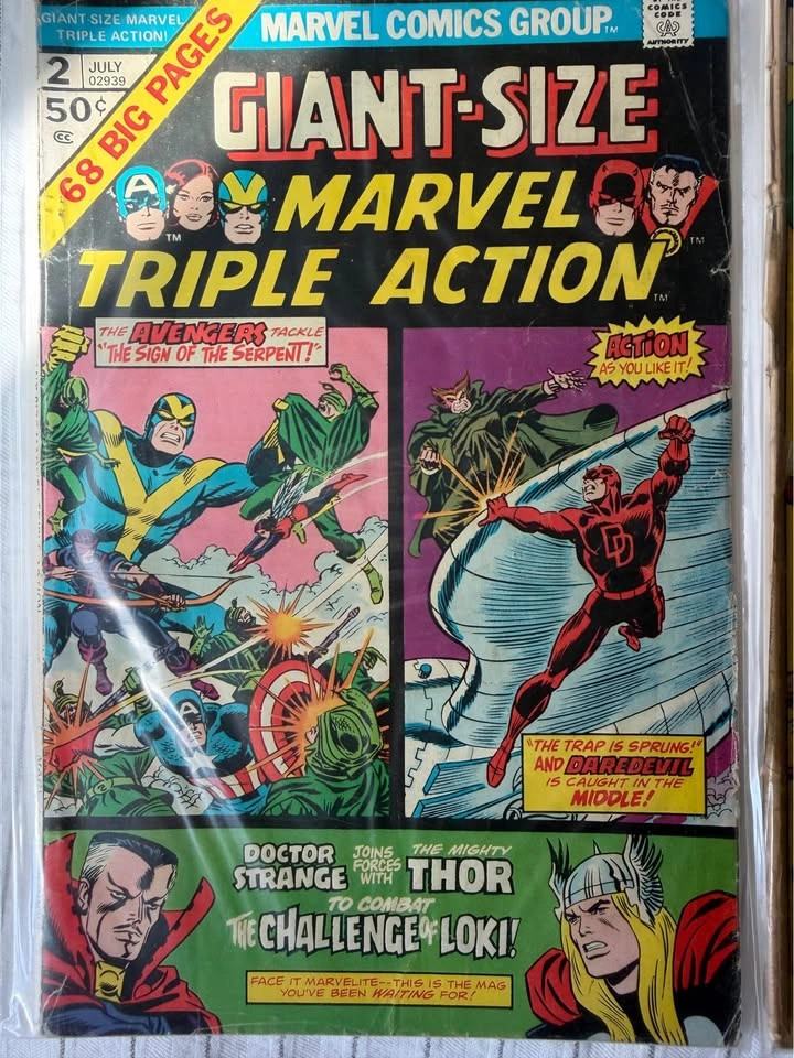 Marvel Triple Action Avengers Reprints - Gil Kane Art Lot - photo 2