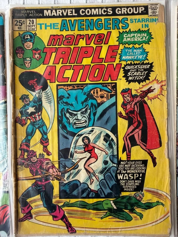 Marvel Triple Action Avengers Reprints - Gil Kane Art Lot - photo 3
