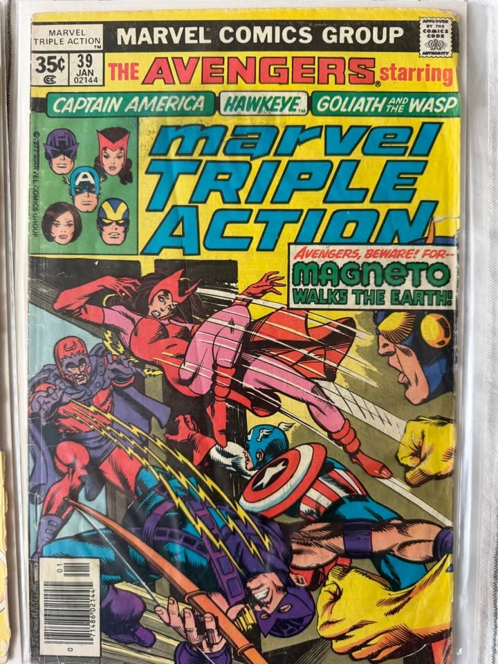 Marvel Triple Action Avengers Reprints - Gil Kane Art Lot - photo 4