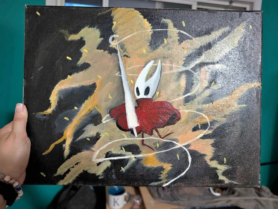 Hollow Knight Oil painting on Canvas