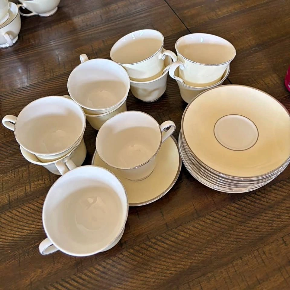 Royal Grafton Silver Moon Fine Bone China Cup & Saucer Set