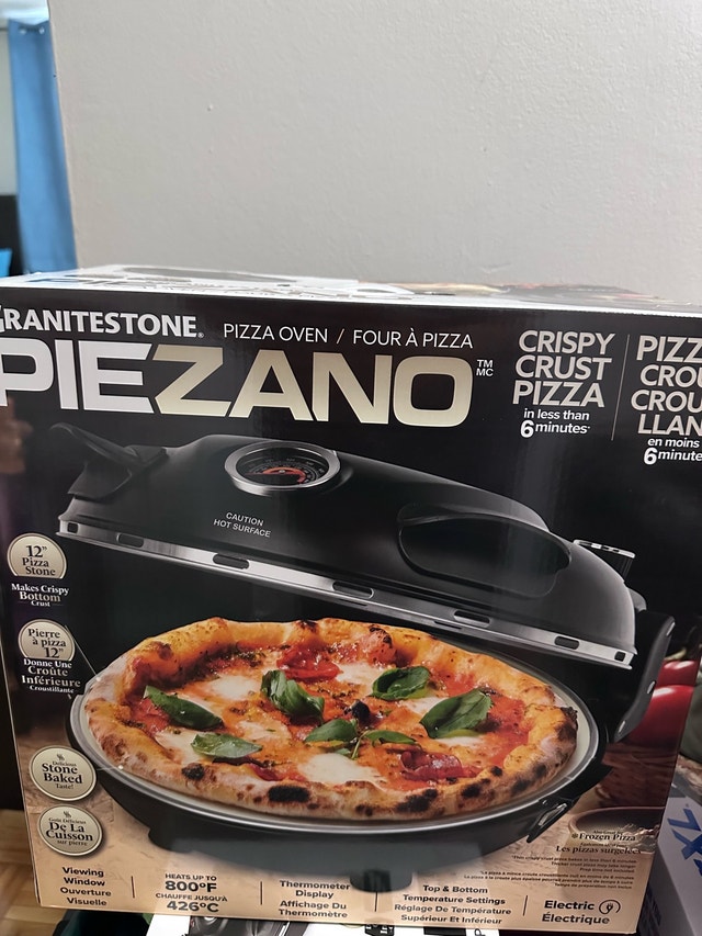 BNIB Granitestone Piezano Electric Pizza Oven (12-in)