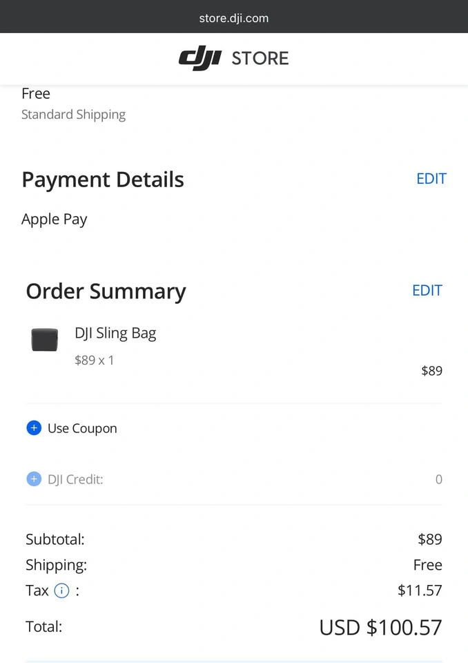 Genuine DJI Sling Bag [Like New] - photo 2