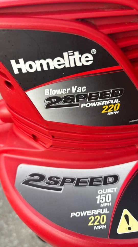 Homelite 2-Speed Corded Electric Leaf Blower Vac - photo 4