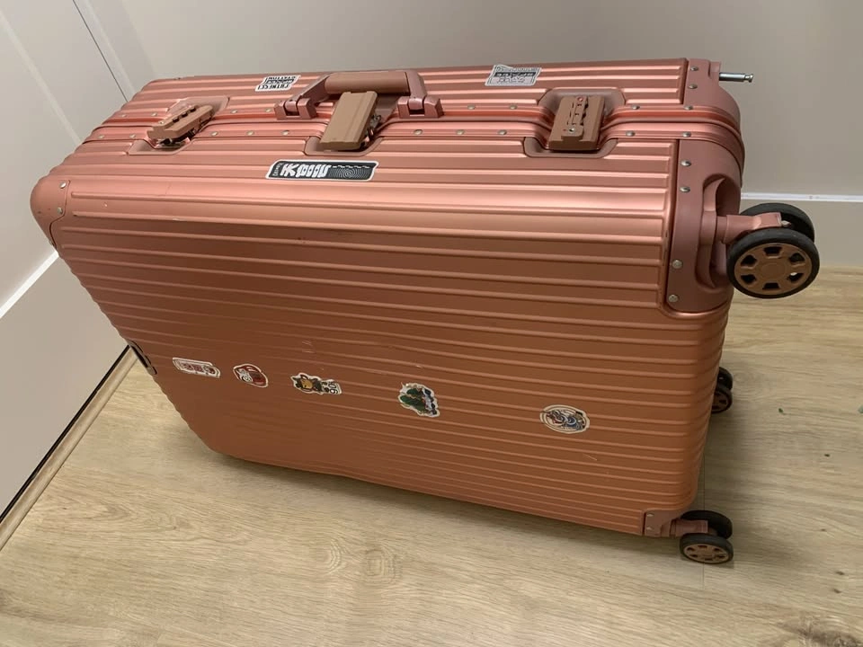 FREE Large Pink Number Lock Metal Luggage Suitcase - photo 3