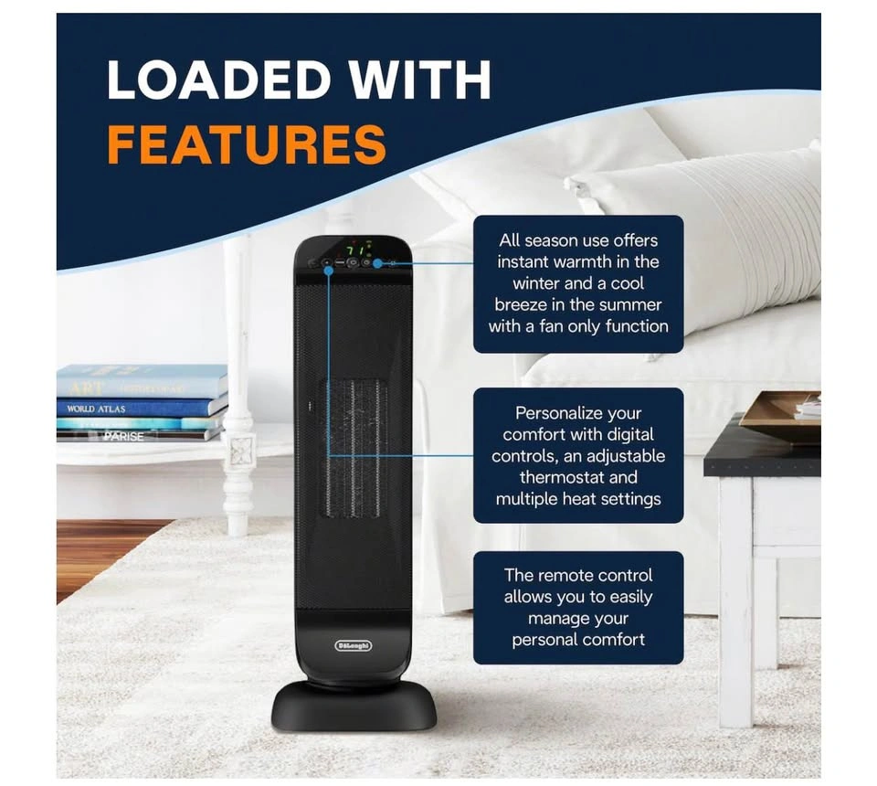 De'Longhi Ceramic Tower Heater - photo 2