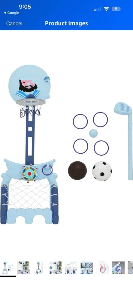 Toddler 5-in-1 Sports Activity Center - photo 3