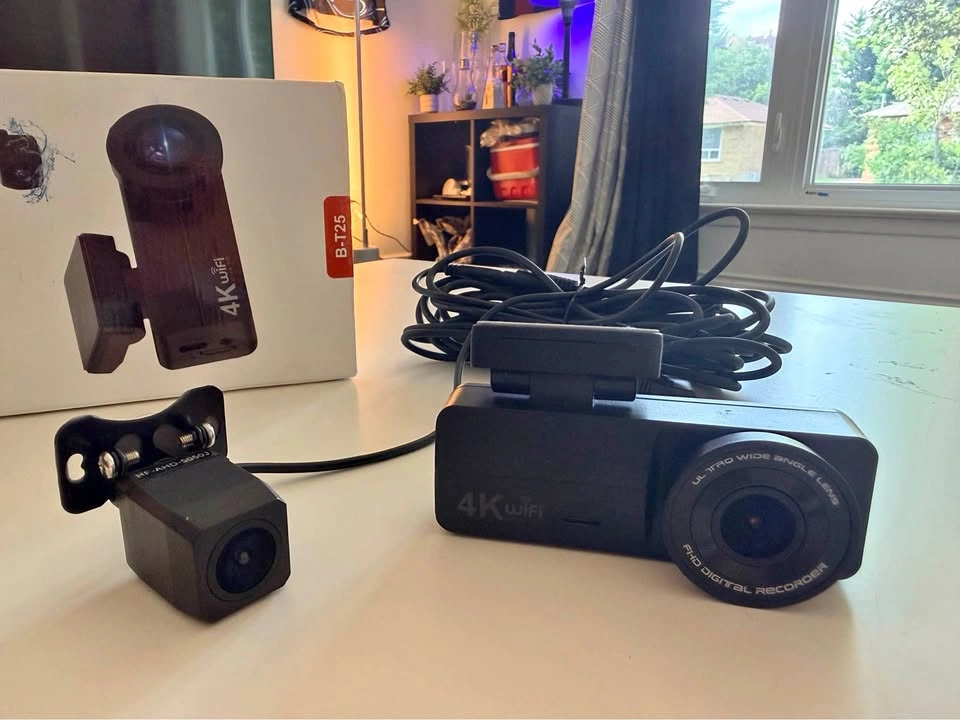 B-T25 4K WiFi Dash Cam with Rear Camera
