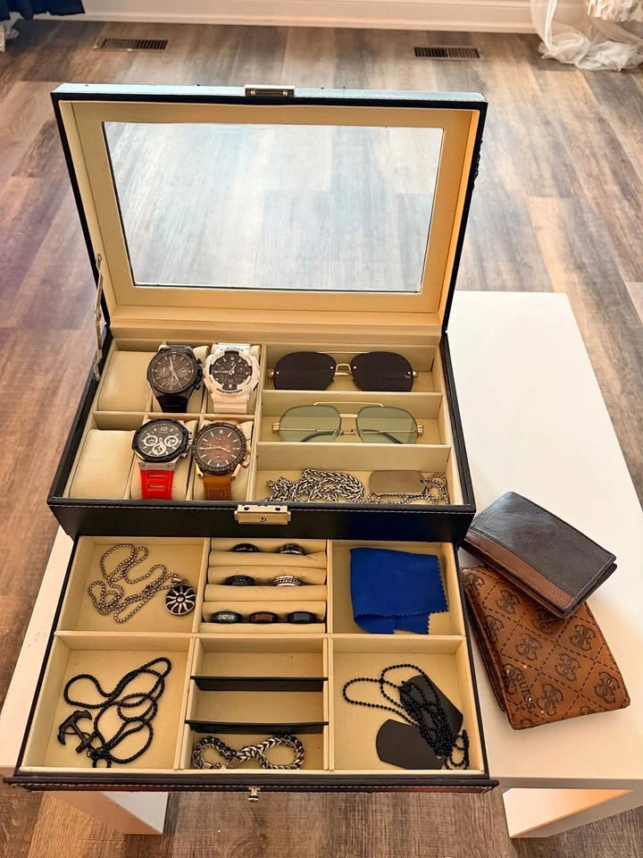 Men's Jewelry Box with Casio, G-Shock, Guess Watches
