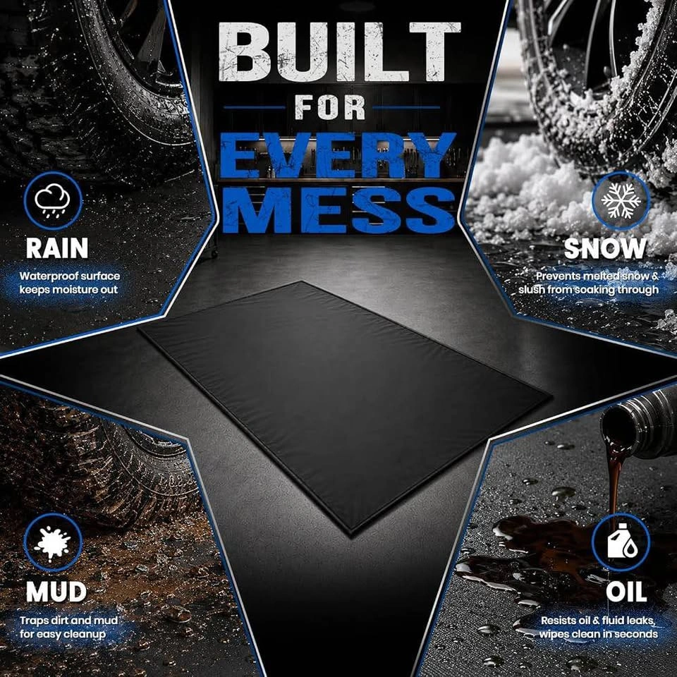 8'6" x 22' Garage Floor Mat, Heavy-Duty Containment Mat - photo 4