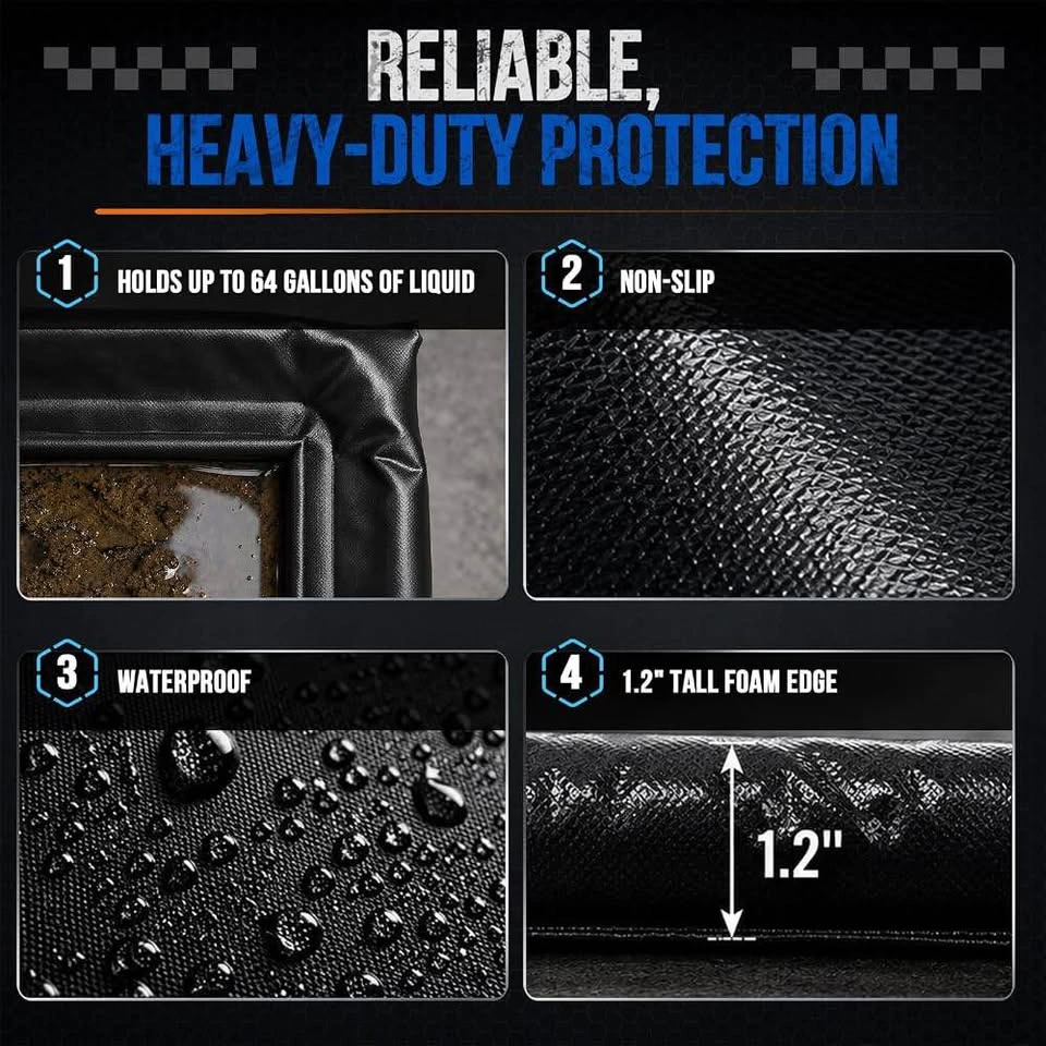8'6" x 22' Garage Floor Mat, Heavy-Duty Containment Mat - photo 5