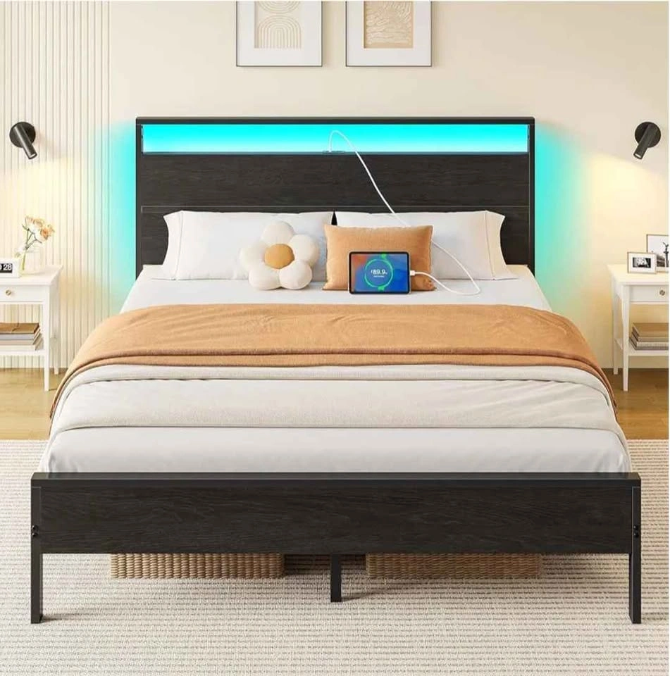 Double Bed Frame + Mattress – Like New Condition - photo 2