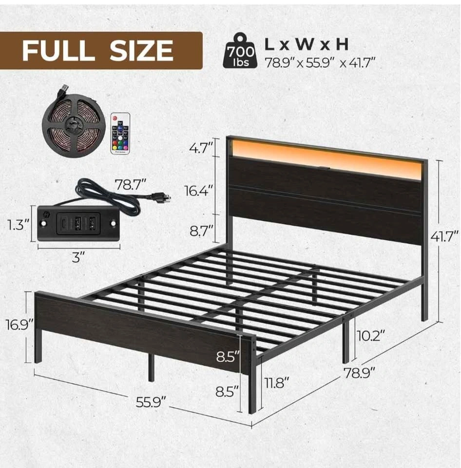 Double Bed Frame + Mattress – Like New Condition - photo 3