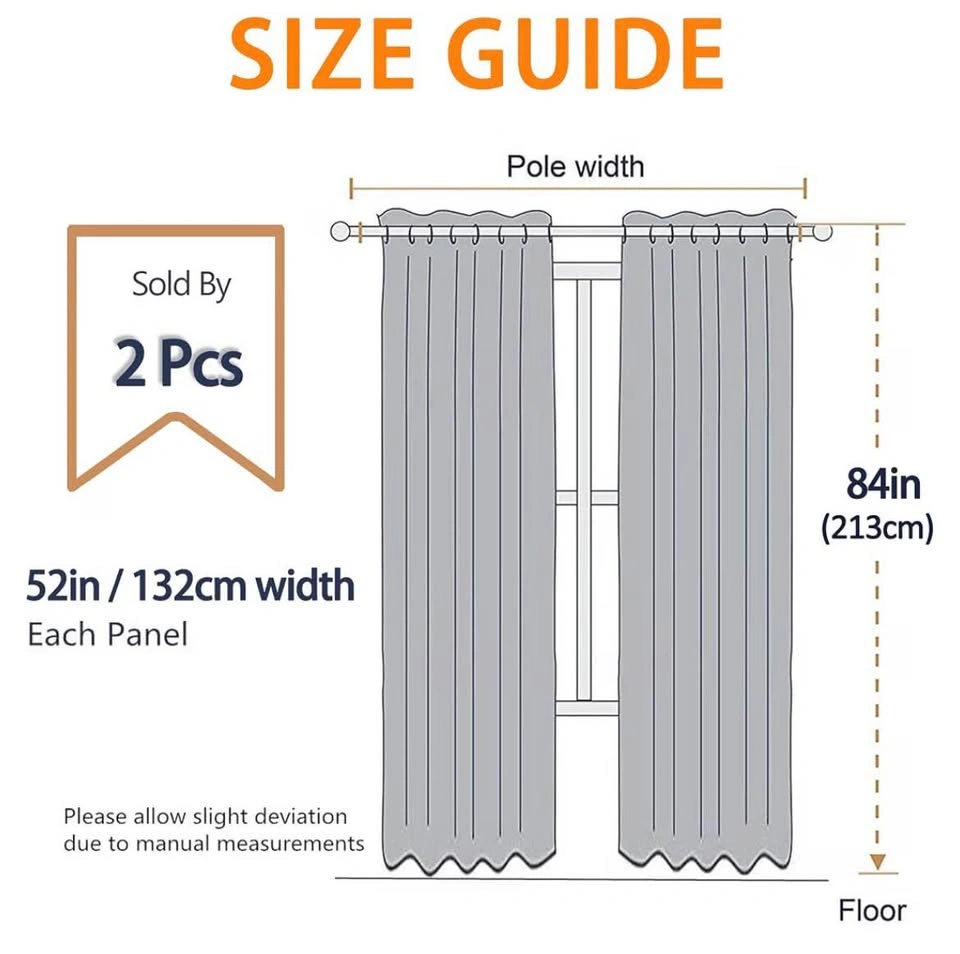 Beige blackout curtains x 4 panels - photo 3