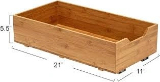 Household Essentials Bamboo Cabinet Organizer - photo 2