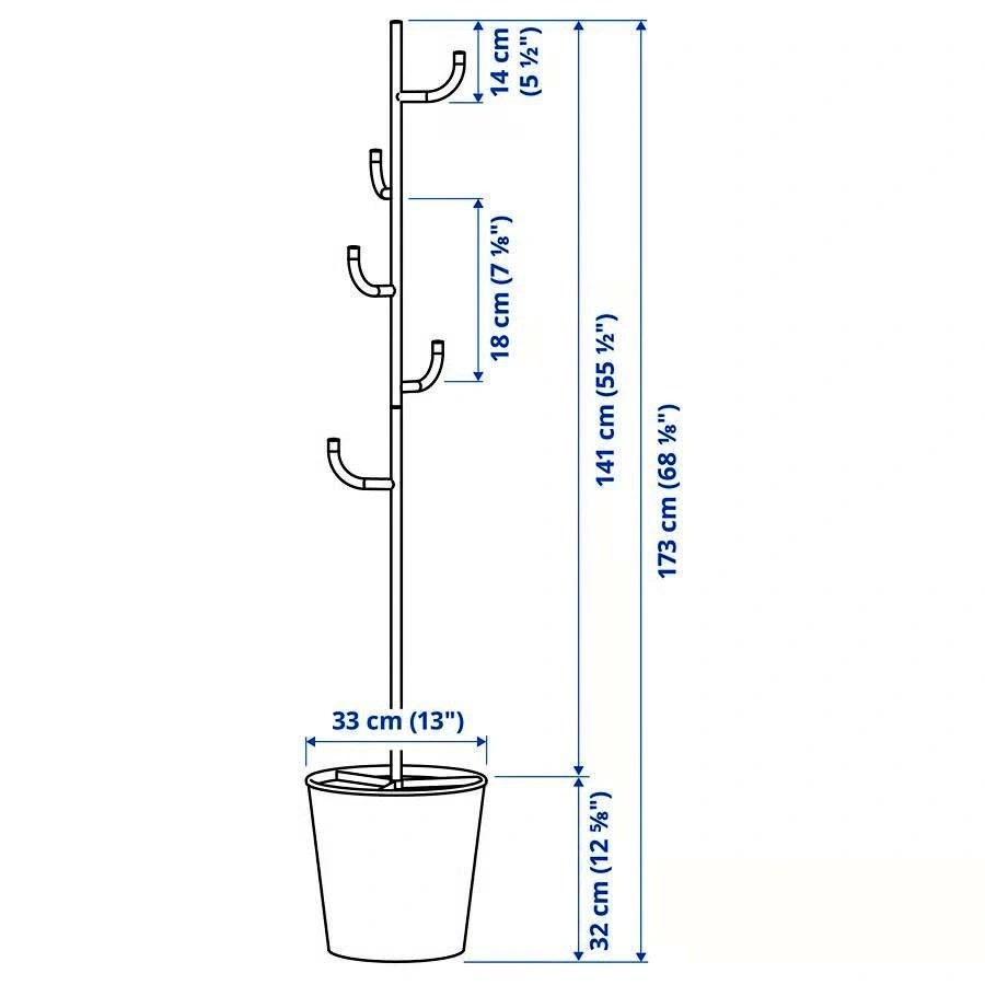 IKEA Alganas coat stand