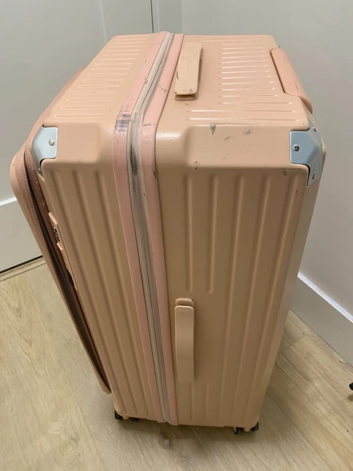 FREE Large Pink Number Lock Luggage Suitcase with handles - photo 3