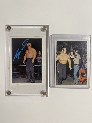 1988 NWA Wonderama Road Warrior Animal Signed Wrestling Card