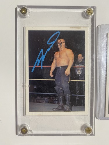 1988 NWA Wonderama Road Warrior Animal Signed Wrestling Card - photo 2