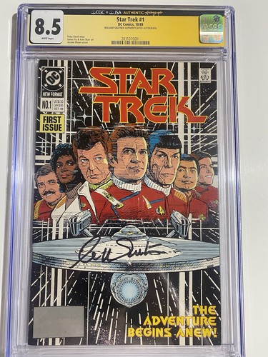 Star Trek #1 DC 1989 CGC SS 8.5 SIGNED William Shatner - photo 5