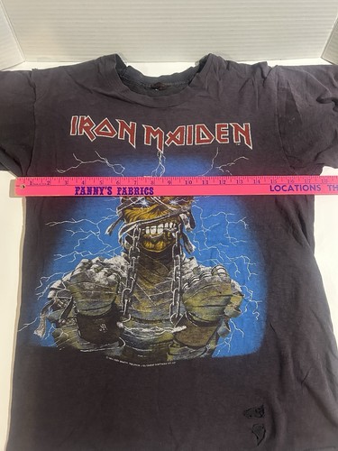 Vintage Iron Maiden Shirt 1985 World Slavery Tour Concert Tee - photo 5