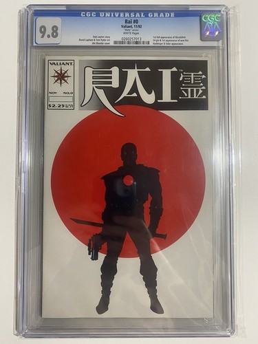 Rao #0 CGC 9.8 Matte Version Valiant Label 1992 1st appearance B