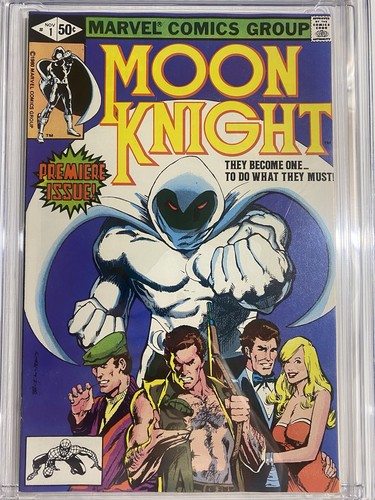 MOON KNIGHT #1 CGC 9.2 WP NM- Marvel Comics 1980 - photo 2