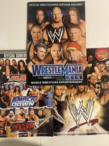 WWE Wrestlemania XIX 2003 Program Seattle Safeco Field