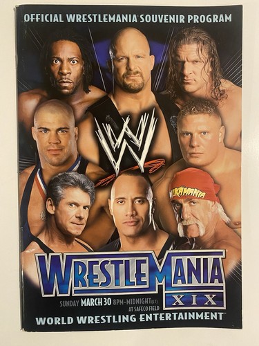 WWE Wrestlemania XIX 2003 Program Seattle Safeco Field - photo 2