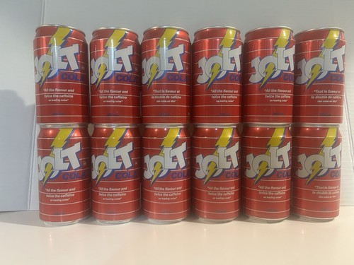 VINTAGE JOLT COLA SODA CANS Full Case 12 Cans