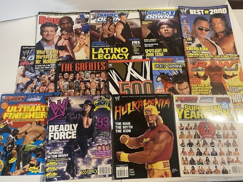 Huge Lot Of 25 WWE Magazines Raw, Smack Down Special Issues - photo 2