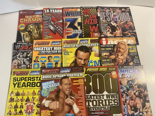 Huge Lot Of 25 WWE Magazines Raw, Smack Down Special Issues - photo 3