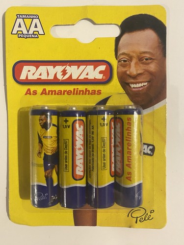 FIFA Rare World Cup Vintage PELE Soccer Brazil Batteries