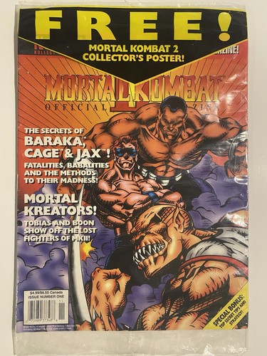 Mortal Kombat II Official Magazine Issue #1 Original Bag - photo 2