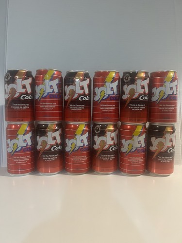 VINTAGE JOLT COLA SODA Cans MIXED LOT OF 12