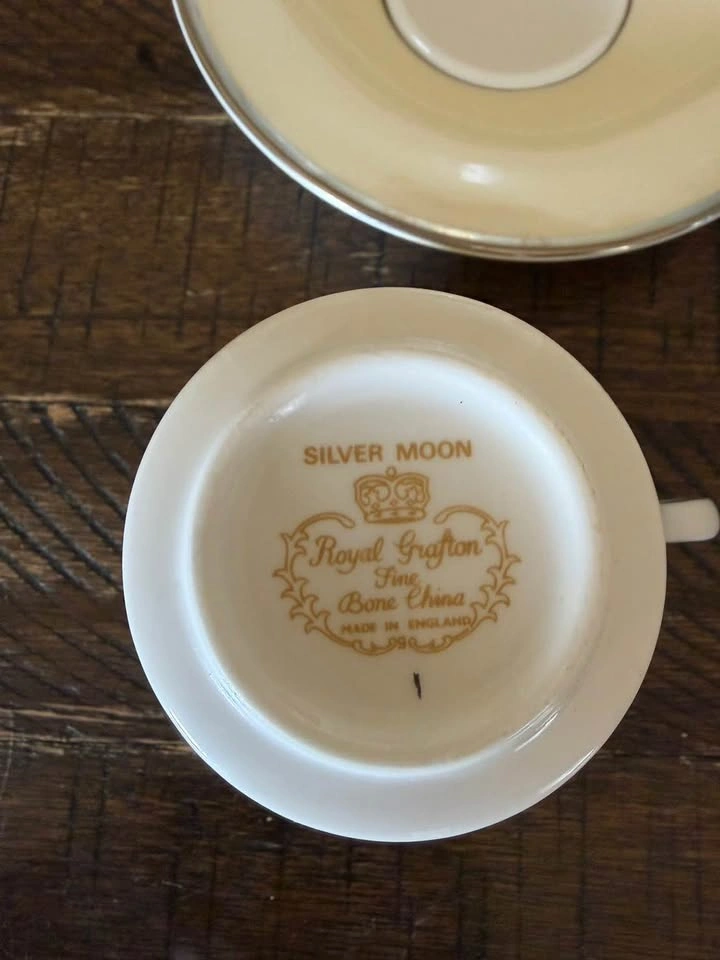 Royal Grafton Silver Moon Espresso Cup and Saucer Set (7) - photo 3