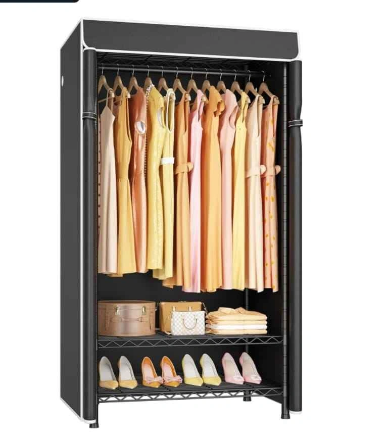 Brand new Heavy Duty Garment Rack with Cover and Shelves - photo 3