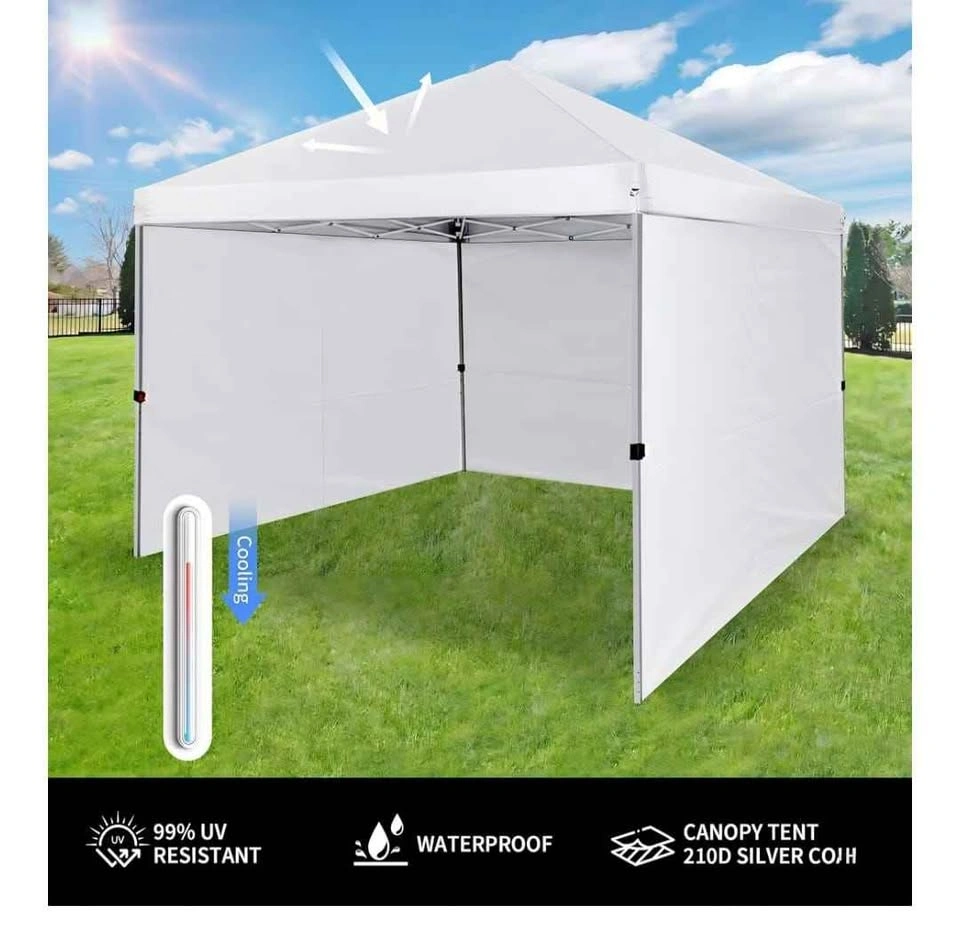 New 10x10 FT Canopy Pop Up Tent with 3 Sidewalls - photo 2
