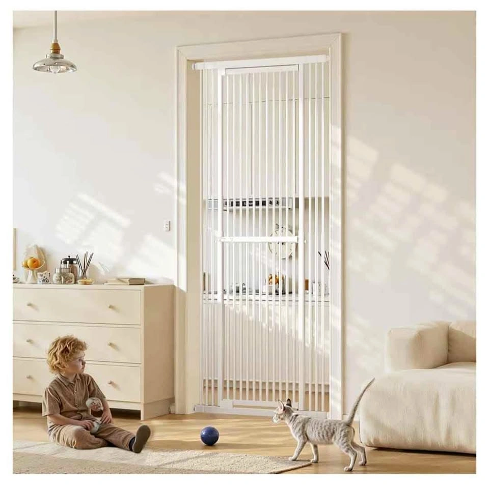 Extra Tall Adjustable Pet and Baby Safety Gate