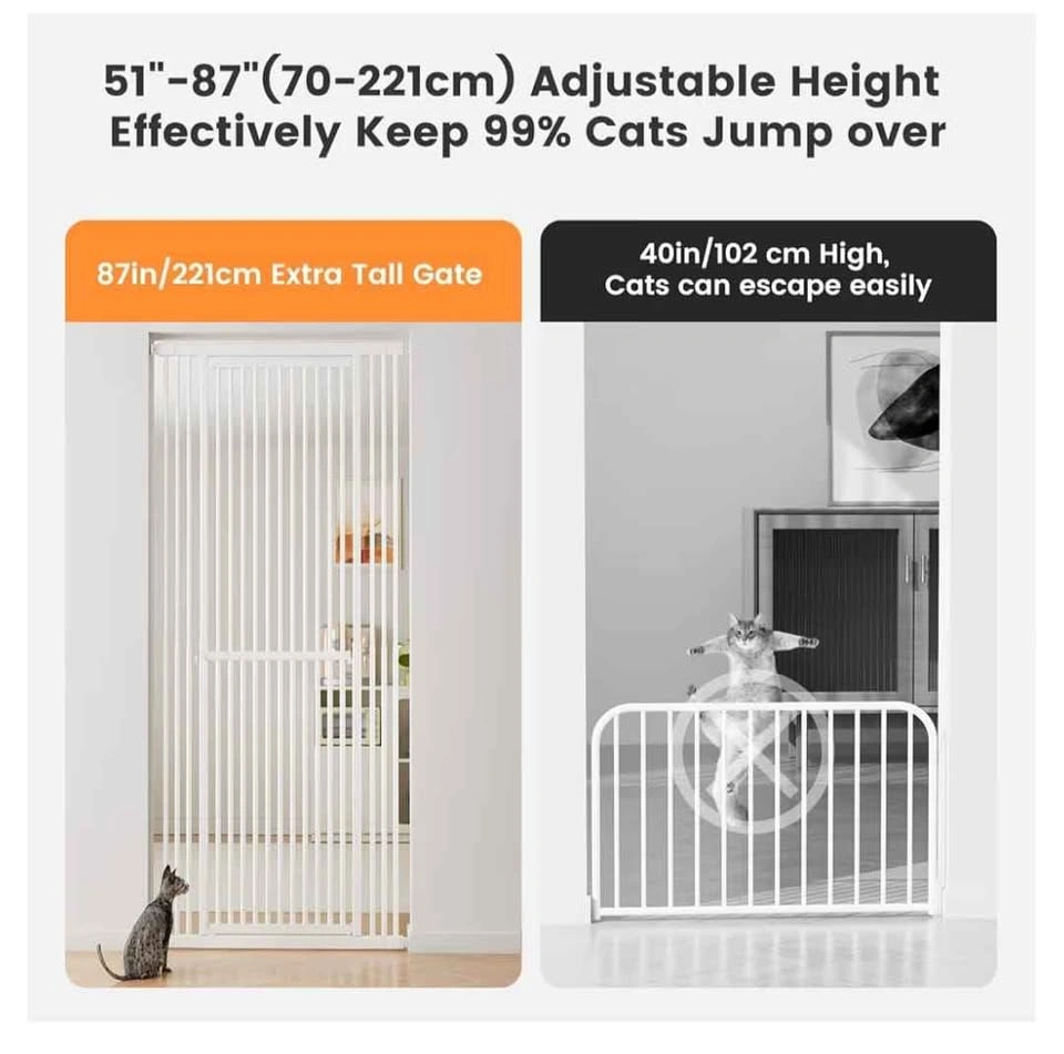 Extra Tall Adjustable Pet and Baby Safety Gate - photo 4