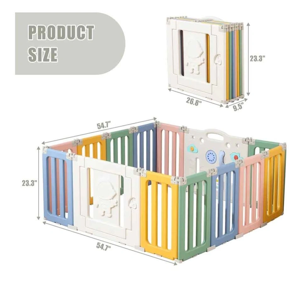 Brand new Baby Play Pen, 14 Panels Extra Large Playpen - photo 4