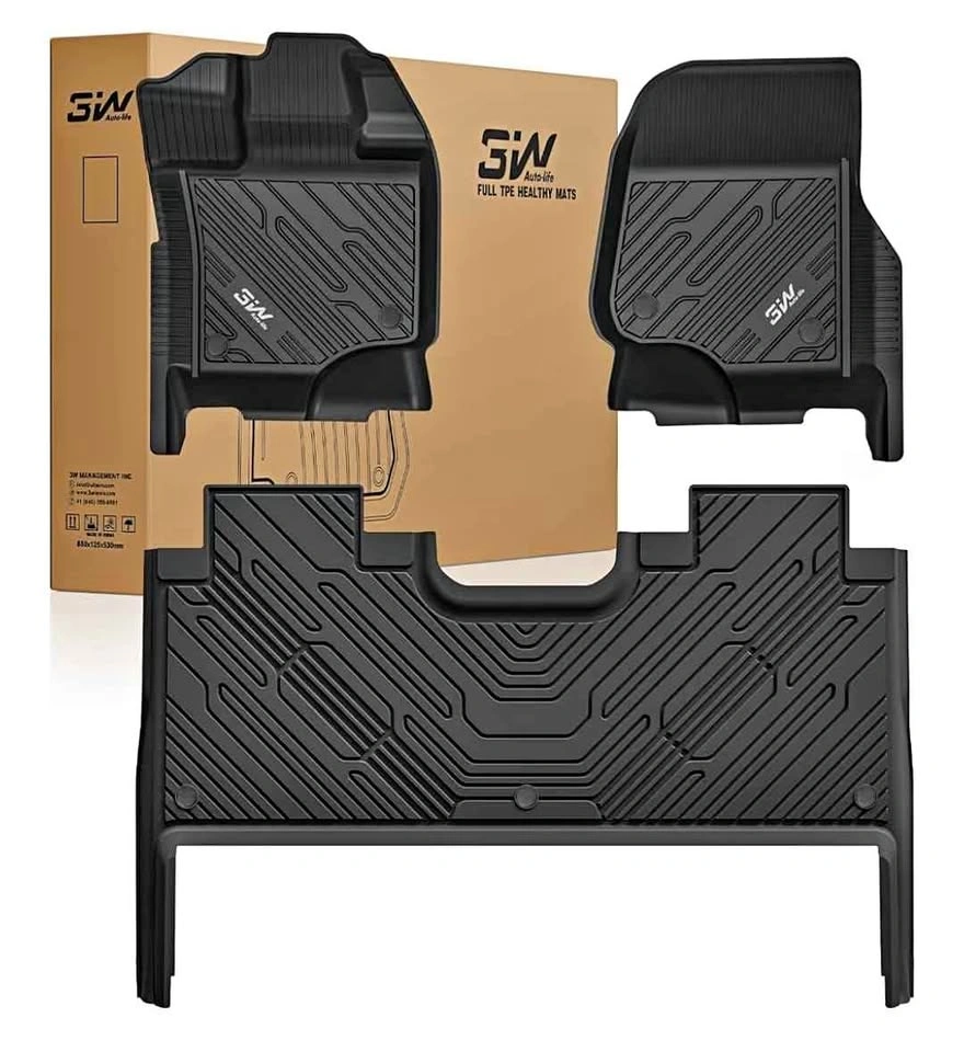 3W Floor Mats for Ford F150 SuperCrew 2015-2026