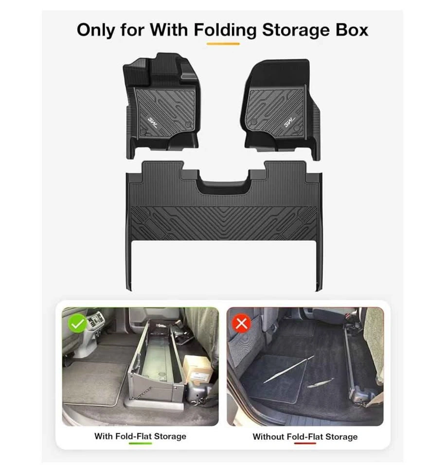 3W Floor Mats for Ford F150 SuperCrew 2015-2026 - photo 2