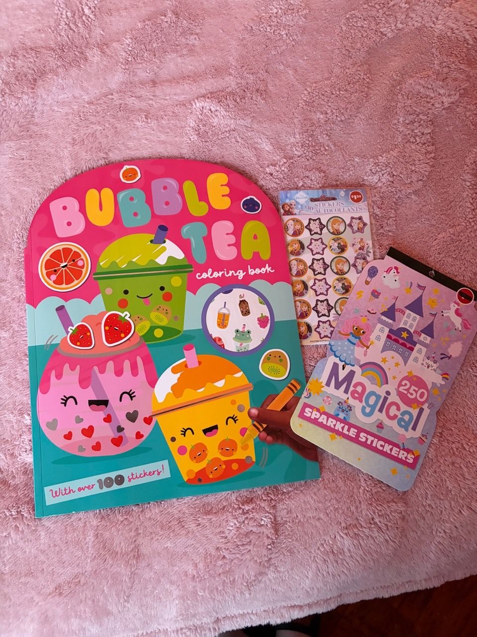 Bubble Tea Coloring Book and Sticker Bundle