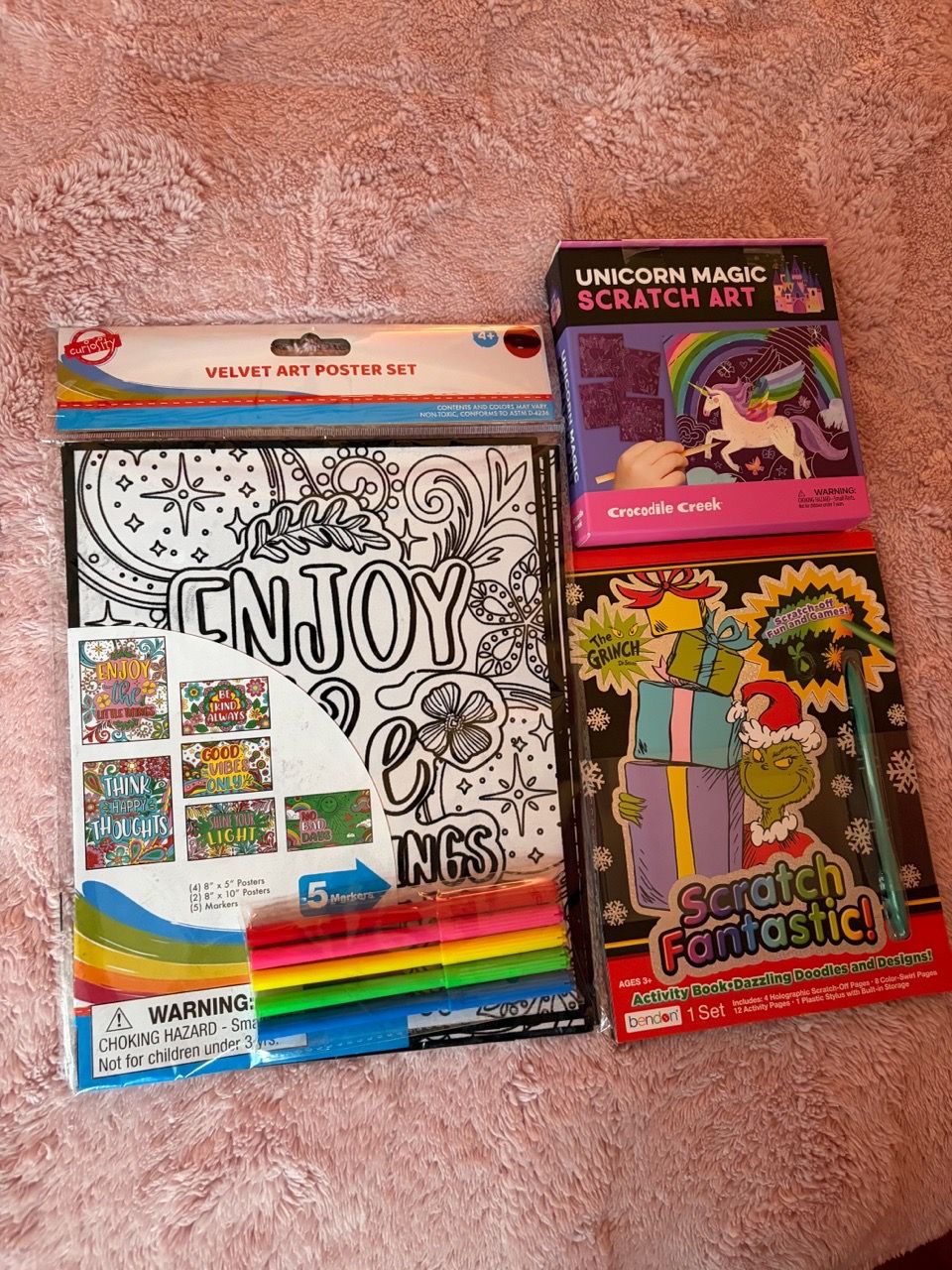 Kids Art Activity Bundle – Scratch Art & Coloring Sets - photo 2
