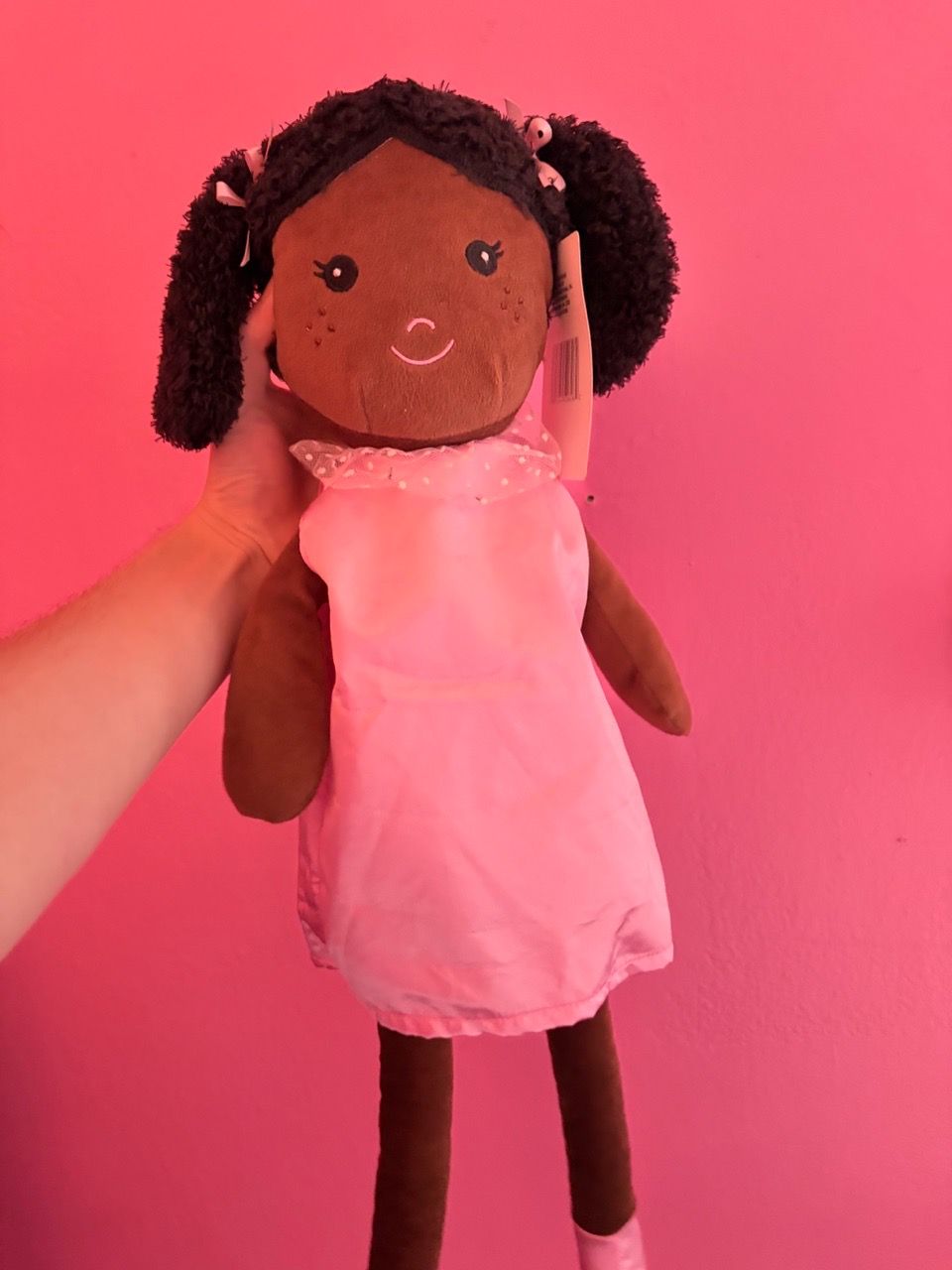 24-Inch Rag Doll Toy with Pink Dress - photo 2