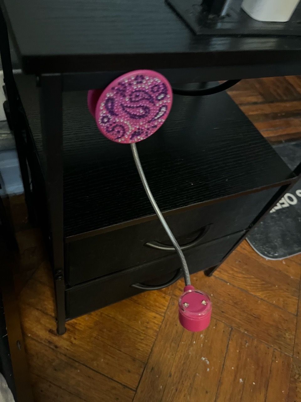 Pink Clip-On LED Reading Light with Decorative Accent - photo 2